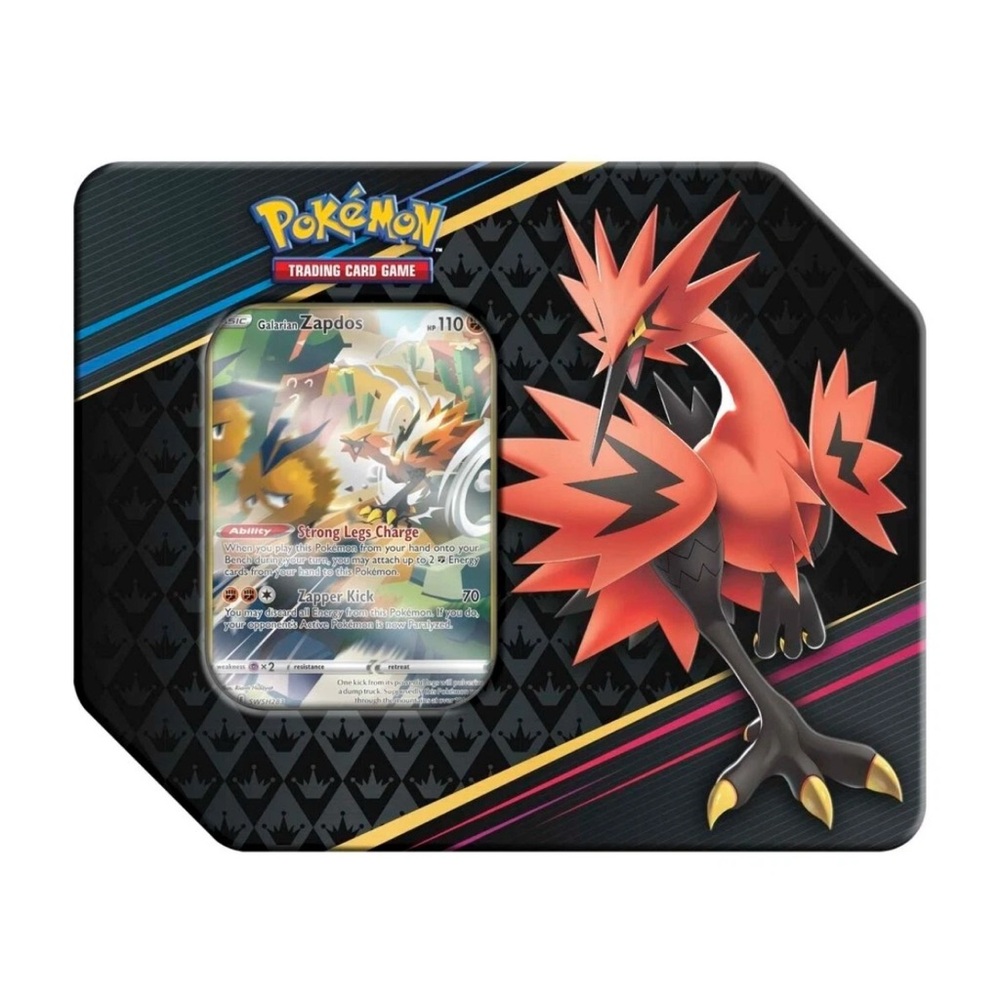 Pokemon TCG: Crown Zenith Tin Galarian Zapdos